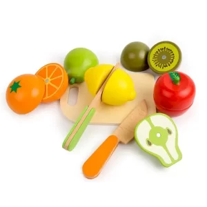 Conjunto de Legumes de Madeira